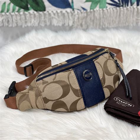 coach signature waist bag.